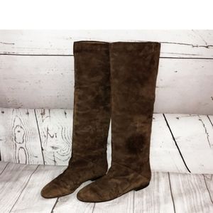 Giorgio Armani Brown Suede Boots
